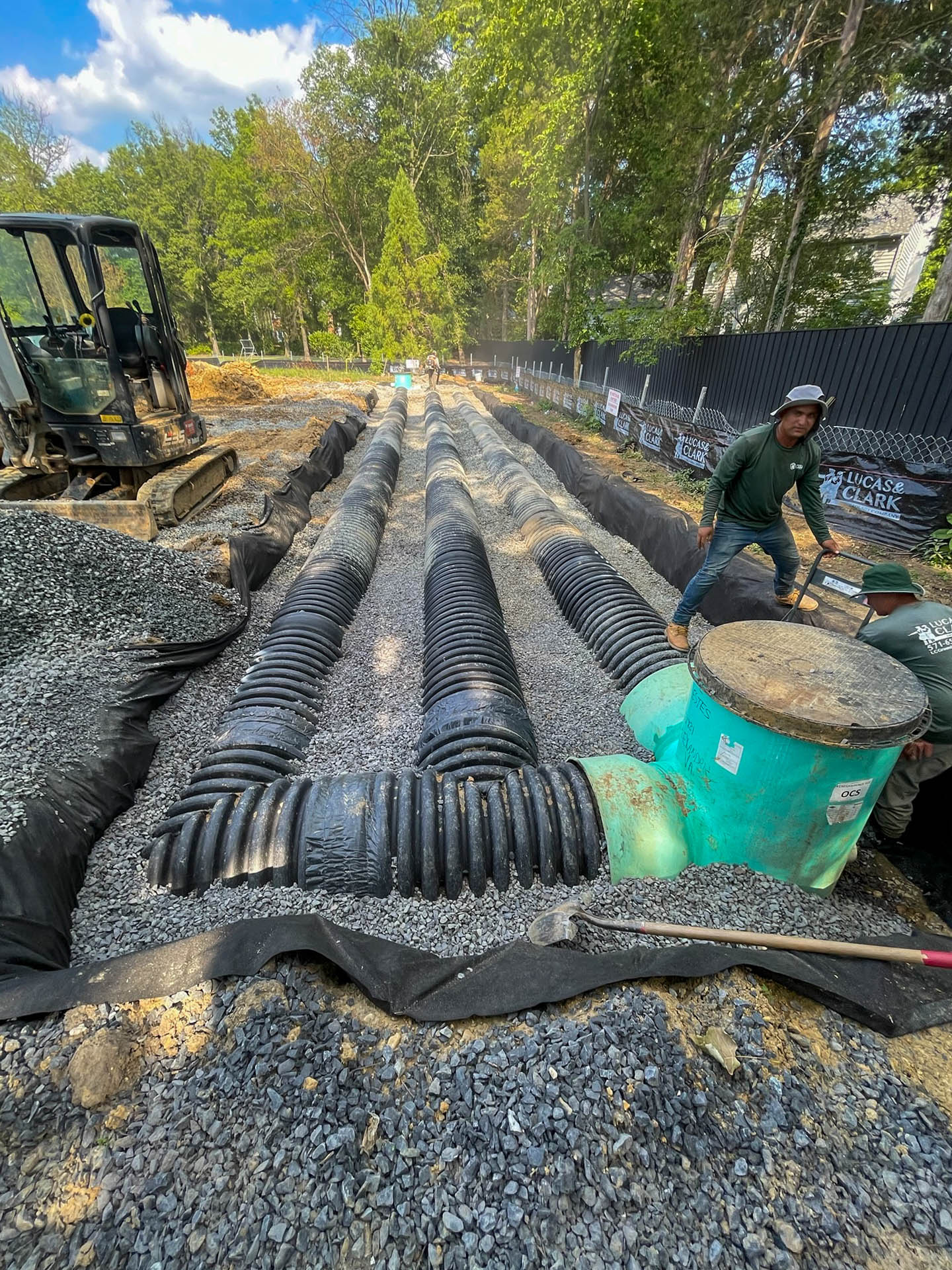 drainage installation 